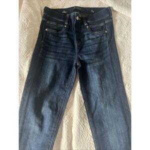 Liverpool Jeans Size 4 30 Ankle Skinny Jeans‎ Pull On Dark Wash Mid Rise